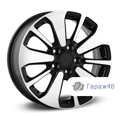 K&amp;K KC688 R16 / 6.5J PCD 5x114.3 ET 38 ЦО 67.1 Литые Черный с полированной лицевой поверхностью