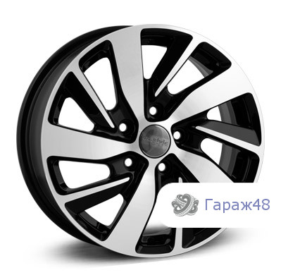 K&amp;K KC741 R16 / 6.5J PCD 5x114.3 ET 47 ЦО 67.1 Литые Черный с полированной лицевой поверхностью